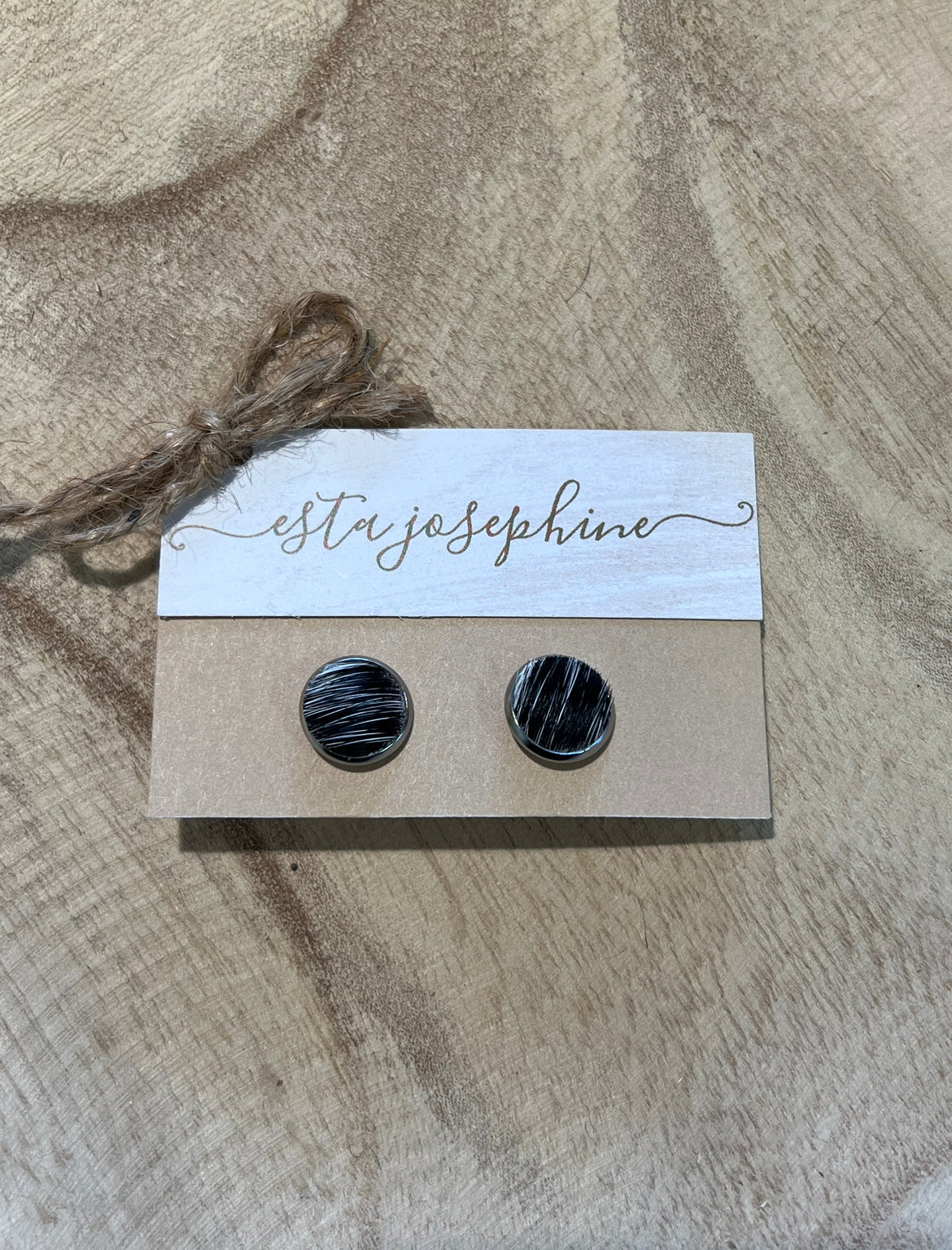 Esta Josephine - Cowhide Earrings
