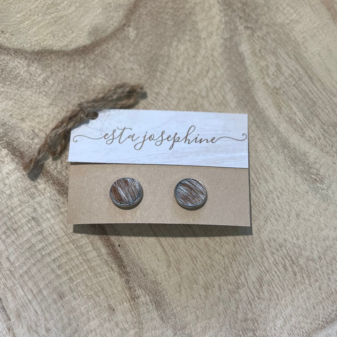 Esta Josephine - Cowhide Earrings