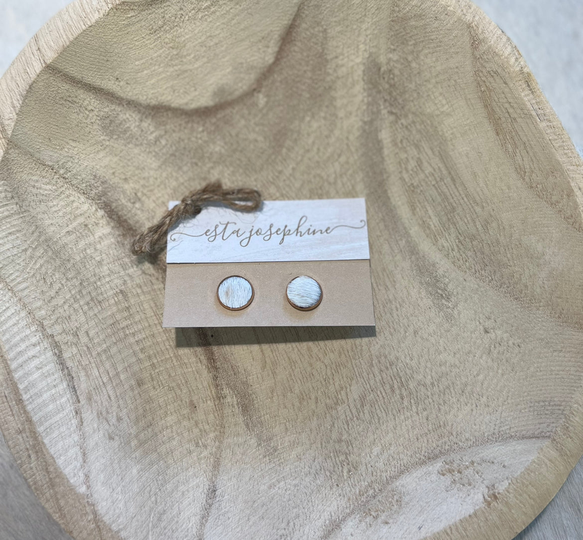 Esta Josephine - Cowhide Earrings