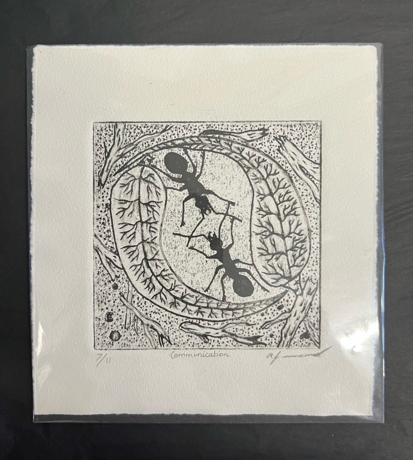 Allan Mansell - Communication Print