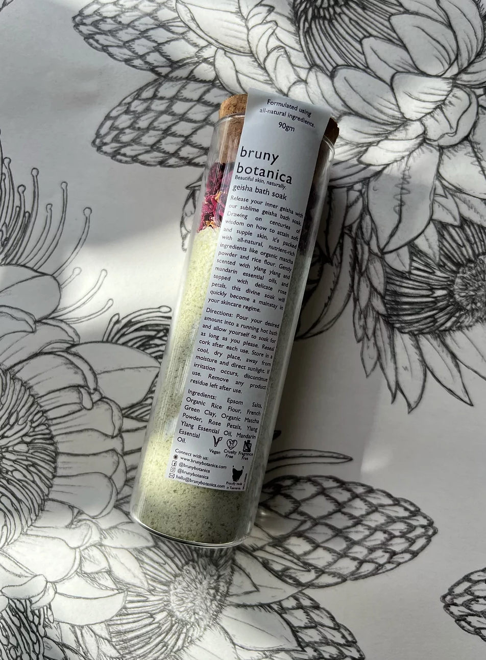 Bruny Botanica - Botanical Bath Soak - Geisha