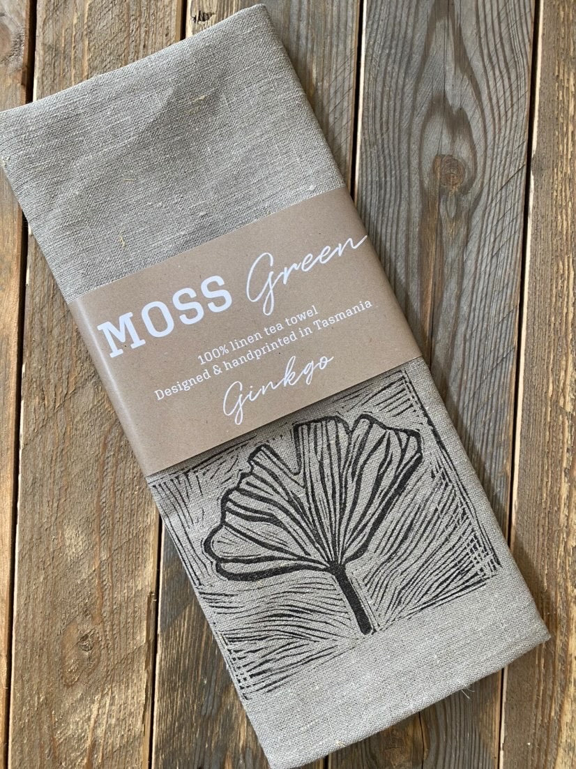 Moss Green - Linen Tea Towels