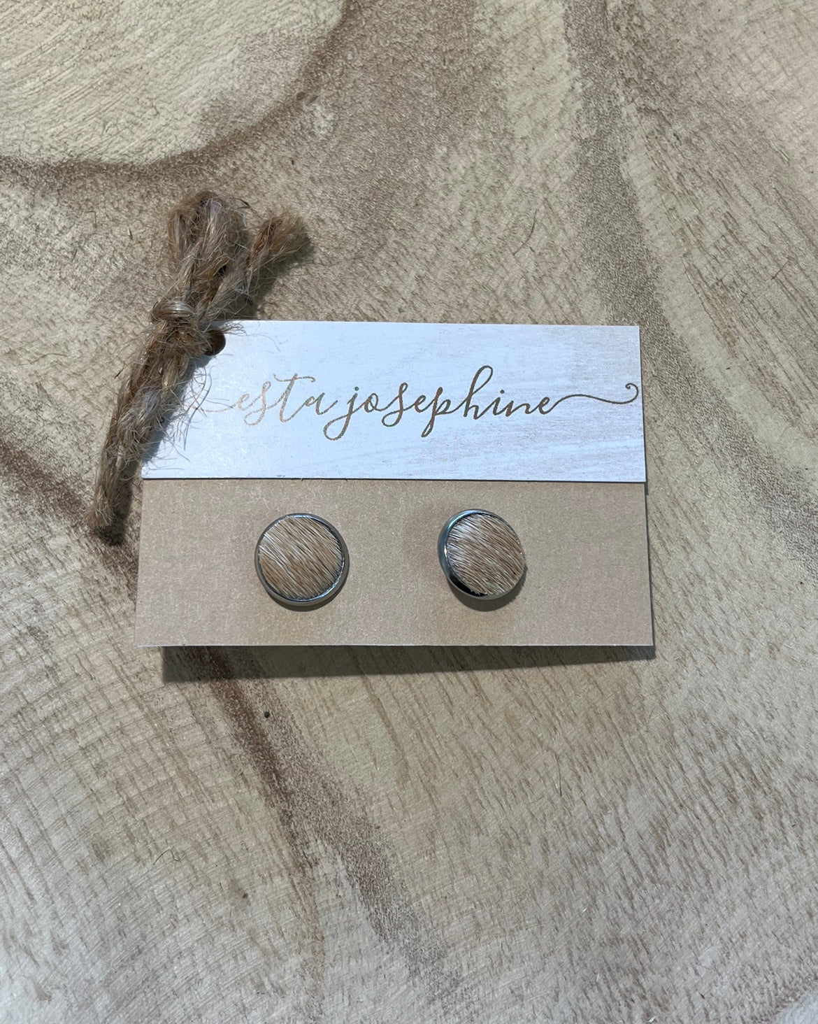 Esta Josephine - Cowhide Earrings