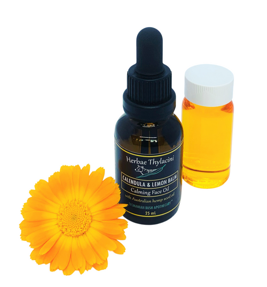 Herbae Thylacini - Calendula & Lemon Balm Calming Face Oil